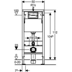 GEBERIT DuofixBasic s matným tlačítkem DELTA21 + WC Ideal Standard Tesi se sedátkem SoftClose, AquaBlade 458.103.00.1 21MA TE1