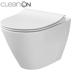 Předstěnový instalační systém bez tlačítka + WC CERSANIT CLEANON CITY AM102/1120 X CI1