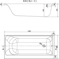 CERSANIT - VANA SMART 170X80 LEVÁ S301-117