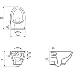 GEBERIT KOMBIFIXBasic vč. bílého tlačítka DELTA 50 + WC CERSANIT CLEANON MODUO + SEDÁTKO 110.100.00.1 50BI MO1