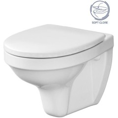 GEBERIT KOMBIFIXBasic vč. chromového tlačítka DELTA 51 + WC CERSANIT DELFI + SOFT SEDÁTKO 110.100.00.1 51CR DE2