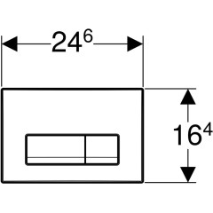 GEBERIT KOMBIFIXBasic vč. chromového tlačítka DELTA 51 + WC CERSANIT DELFI + SEDÁTKO 110.100.00.1 51CR DE1