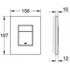 Rapid SL pro závěsné WC 38528SET s chromovou deskou + WC CERSANIT DELFI + SEDÁTKO 38772001 DE1