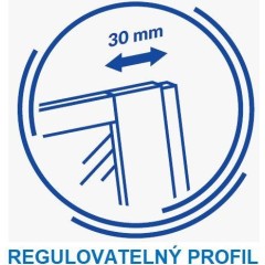 CERSANIT - PARAVAN K VANĚ EASY NEW DVOUDÍLNÝ 140X115cm S301-290