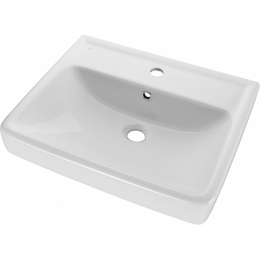 Dřevojas - Q 55 keramické umyvadlo - BÍLÉ (05521)