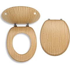NOVASERVIS - Sedátko dýhované jasan MDF WC/BAMBUS