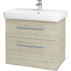 Dřevojas - Koupelnová skříň Q MAX SZZ2 70 - D05 Oregon / Úchytka T01 / D05 Oregon (61329A)