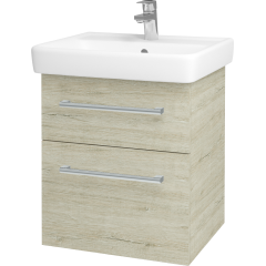 Dřevojas - Koupelnová skříň Q MAX SZZ2 55 - D05 Oregon / Úchytka T03 / D05 Oregon (61305C)