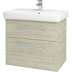 Dřevojas - Koupelnová skříň Q MAX SZZ2 70 - D05 Oregon / Úchytka T03 / D05 Oregon (61329C)