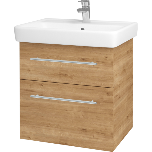 Dřevojas - Koupelnová skříň Q MAX SZZ2 60 - D09 Arlington / Úchytka T02 / D09 Arlington (115098B)