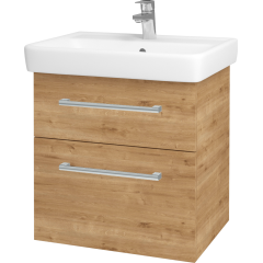 Dřevojas - Koupelnová skříň Q MAX SZZ2 60 - D09 Arlington / Úchytka T03 / D09 Arlington (115098C)