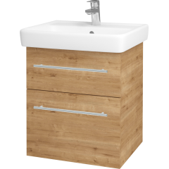 Dřevojas - Koupelnová skříň Q MAX SZZ2 55 - D09 Arlington / Úchytka T02 / D09 Arlington (149000B)