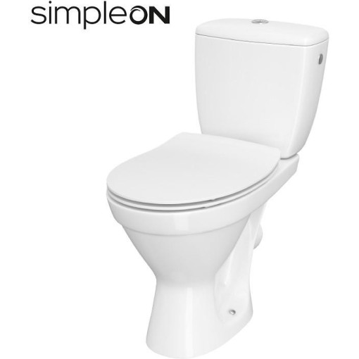 CERSANIT - WC KOMBI 696 CERSANIA SIMPLEON 010 3/6L+DUROPLAST SLIM SEDÁTKO SOFTCLOSE K11-2338