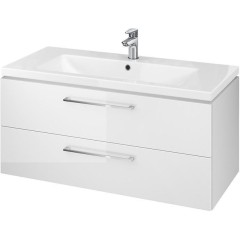 CERSANIT - SET 890 SKŘÍŇKA LARA S UMYVADLEM COMO 100 BÍLÁ DSM S801-191-DSM