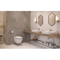 CERSANIT - WC sedátko Caspia SLIM DUR Antib SC EO s jedním tlačítkem K98-0145