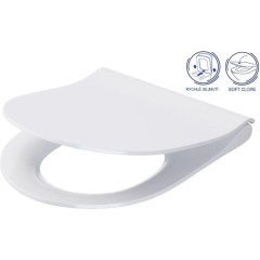 CERSANIT - WC sedátko CITY OVAL SLIM antib. OFF EASY jedno tlačítko K98-0146