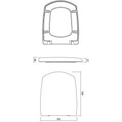 CERSANIT - SEDÁTKO CARINA DUROPLAST ANTIBACTERIAL K98-0068