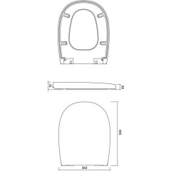 CERSANIT - SEDÁTKO ARTECO BÍLÉ DUROPLASTOVÉ SOFT-CLOSE EASY OFF K667-001