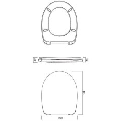 CERSANIT - SEDÁTKO DELFI DUROPLAST ANTIBACTERIAL K98-0001