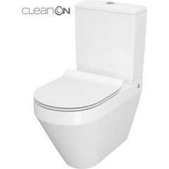CERSANIT - WC KOMBI CREA CLEANON 011/020 OVAL, NÁDRŽKA 011 3/5, SEDÁTKO DUR SLIM WO LW ONE K114-023-S-SET