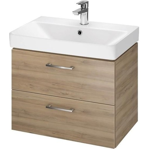 CERSANIT - SET B280 LARA MILLE SLIM 60 (SKŘÍŇKA + UMYVADLO) OŘECH DSM S801-319-DSM