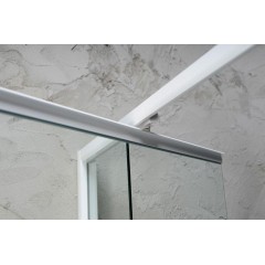 AQUALINE - AMICO sprchové dveře výklopné 1040-1220x1850, čiré sklo G100