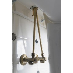 SAPHO - Pevná připojovací trubka 10-M10x1, 30 cm, bronz TUB36
