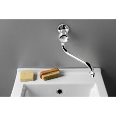 AQUALINE - Nástěnný ventil 1/2", otočná hubice, chrom ZY1812