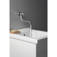 AQUALINE - Nástěnný ventil 1/2", otočná hubice, chrom ZY1812