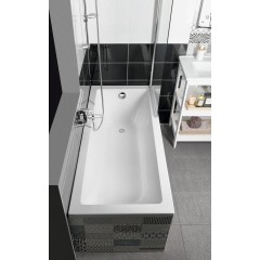 AQUALINE - DOUBRAVA obdélníková vana 160x70x42cm, bílá A1670