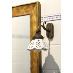 SAPHO - BARI svítidlo E14, 40W, 230V, keramické stínítko, IP21, bronz MC811