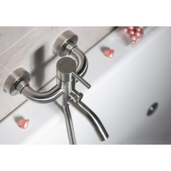 SAPHO - MINIMAL nástěnná vanová baterie, nerez mat MI010