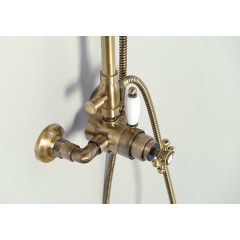 SAPHO - ANTEA sprchový sloup s termostatickou baterií, bronz SET046