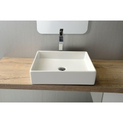 ISVEA - PURITY keramické umyvadlo na desku, 50x42cm, bílá 10PL66050