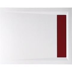POLYSAN - VARESA sprchová vanička z litého mramoru se záklopem, obdélník 100x80cm, bílá 71605