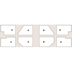 POLYSAN - FLEXIA vanička z litého mramoru s možností úpravy rozměru, 120x100cm 71563