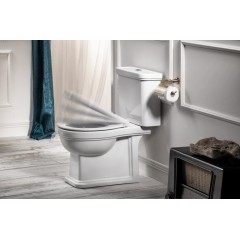 GSI - CLASSIC WC sedátko, Soft Close, Quick Release, bílá/chrom MSC87CN11