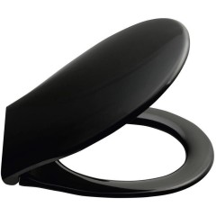 GSI - CLASSIC WC sedátko, Soft Close, Quick Release, černá/chrom MSC87CN20