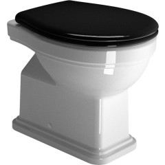 GSI - CLASSIC WC sedátko, Soft Close, Quick Release, černá/chrom MSC87CN20