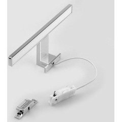 AQUALINE - SERAPA LED svítidlo 5W, 230V, 300x40x100, IP44, plast, chrom SA147
