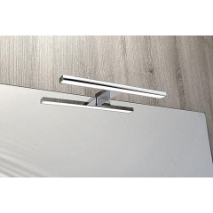 AQUALINE - SERAPA LED svítidlo 5W, 230V, 300x40x100, IP44, plast, chrom SA147