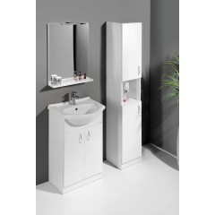 AQUALINE - SERAPA LED svítidlo 5W, 230V, 300x40x100, IP44, plast, chrom SA147