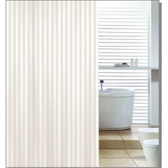 AQUALINE - Sprchový závěs 180x200cm, polyester, béžová ZP003