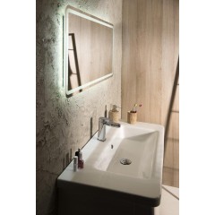 SAPHO - CITY keramické umyvadlo hranaté 100x45cm, bílá KE100