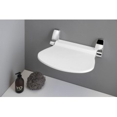 Gedy - SOUND sklopné sedátko do sprchového koutu, 38x35,5cm, bílá 2282