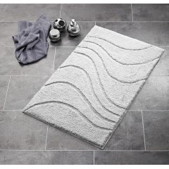 RIDDER - LA OLA předložka 60x90cm s protiskluzem, polyester, šedá 729307