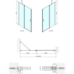POLYSAN - ZOOM sprchové dveře 1200, čiré sklo ZL1312
