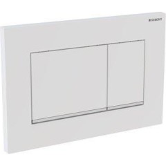 GEBERIT SIGMA30 ovládací tlačítko, bílá lesk/chrom 115.883.KJ.1