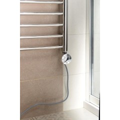 AQUALINE - Topná tyč s termostatem, rovný kabel, 300 W, chrom LT67443