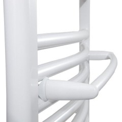 AQUALINE - Sušák ručníků na otopná tělesa 43cm oblý, bílá IDO-50